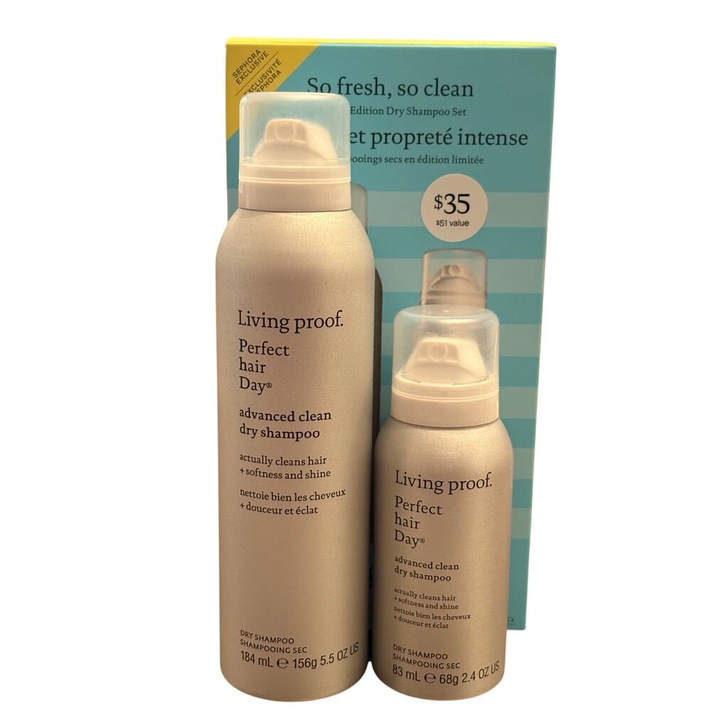 Living Proof So Fresh, So Clean Advanced Clean Dry Shampoo Set, - Picture 3 of 3
